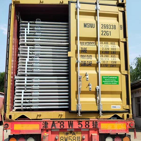 Loading container for customer